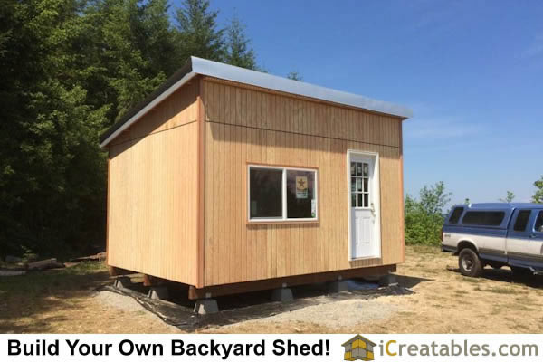 12×16 Modern Shed Built in Puyallup, Washington  iCreatables.com