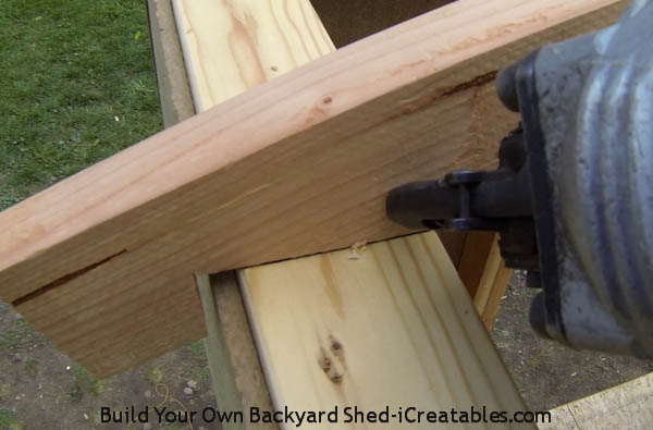 Attach the rafter to the top plates using 3 8d nails at each rafter 