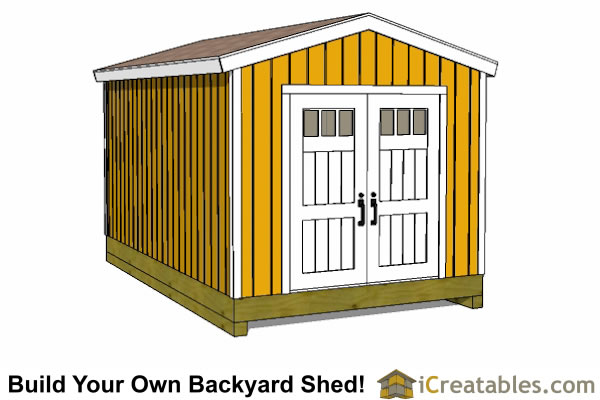 10x16 Shed Plans - DIY Shed Designs - Backyard Lean To &amp; Gambrel