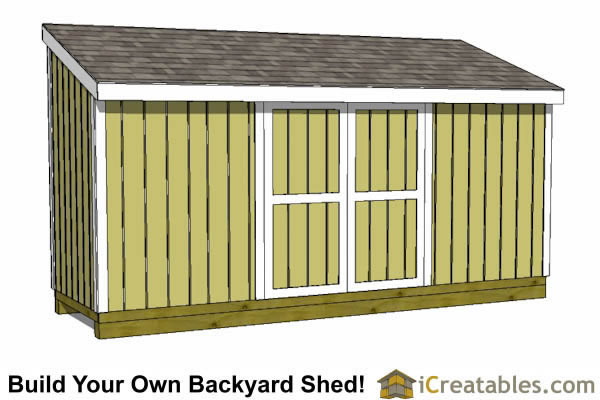 5x16 Lean To Shed Plans | 5x16 Shed Plans
