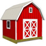 12x12 gambrel shed plans front