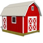 12x16 gambrel shed plans front view