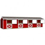 10x40 4 stall horse barn