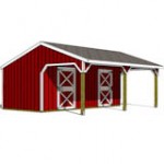 22x24 2 stall horse barn