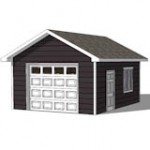 16x20 shed with garage door