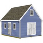 12x20 Nantucket style shed plans