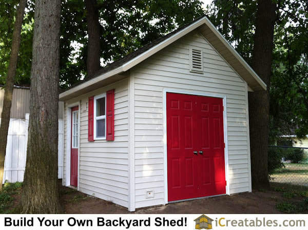 10×12 Garden Shed Plans – Cape Cod Style