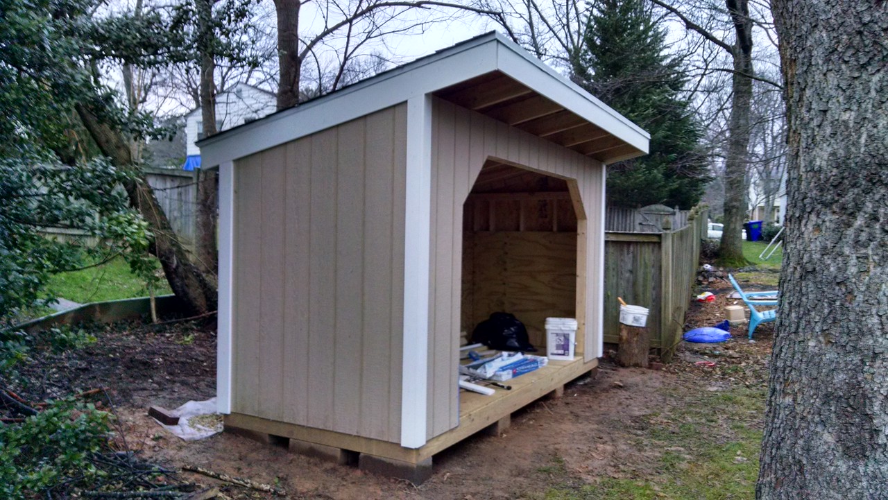 5×12 Firewood Shed Plans Built In McLane Virginia