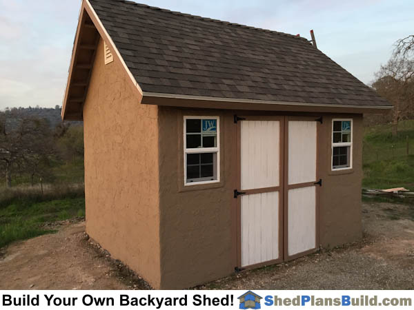 10×12 Garden Shed Plan Built In Prather California