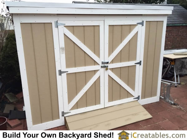 4×10 Lean To Shed With Less Than 8 Foot Height Built in New York