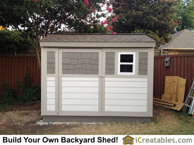 8×10 Backyard Shed Plan Built in Plano Texas