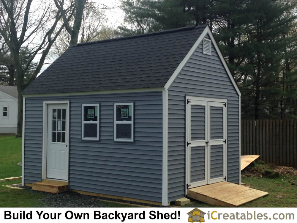 12×16 Garden Shed Plans Built in New Jersey!