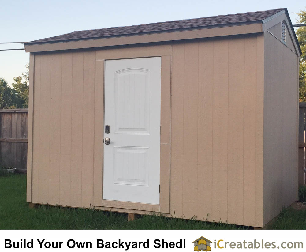 8×12 Backyard Shed Plans – Built in Pearland, TX.