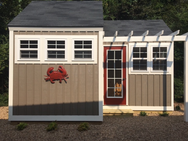 10×8 – 6×8 Garden Shed With Trellis Built in Mathews VA! On Chesapeake bay.