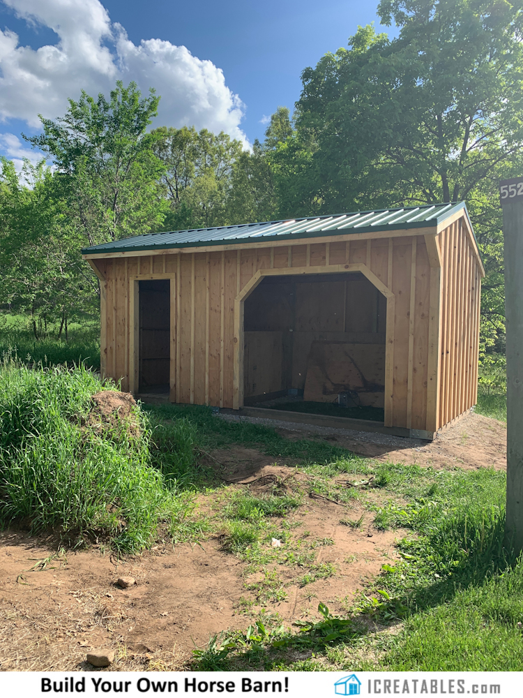 10×20 Run In Shed. Built in Big Bend, Wisconson.