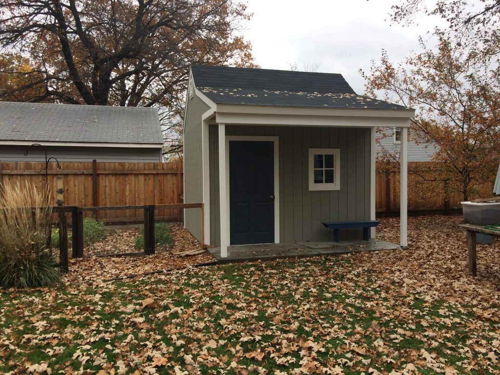 Shed build for covid 