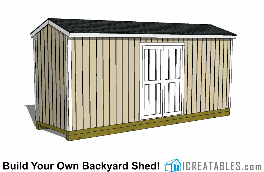 6×20- Backyard Shed Plan