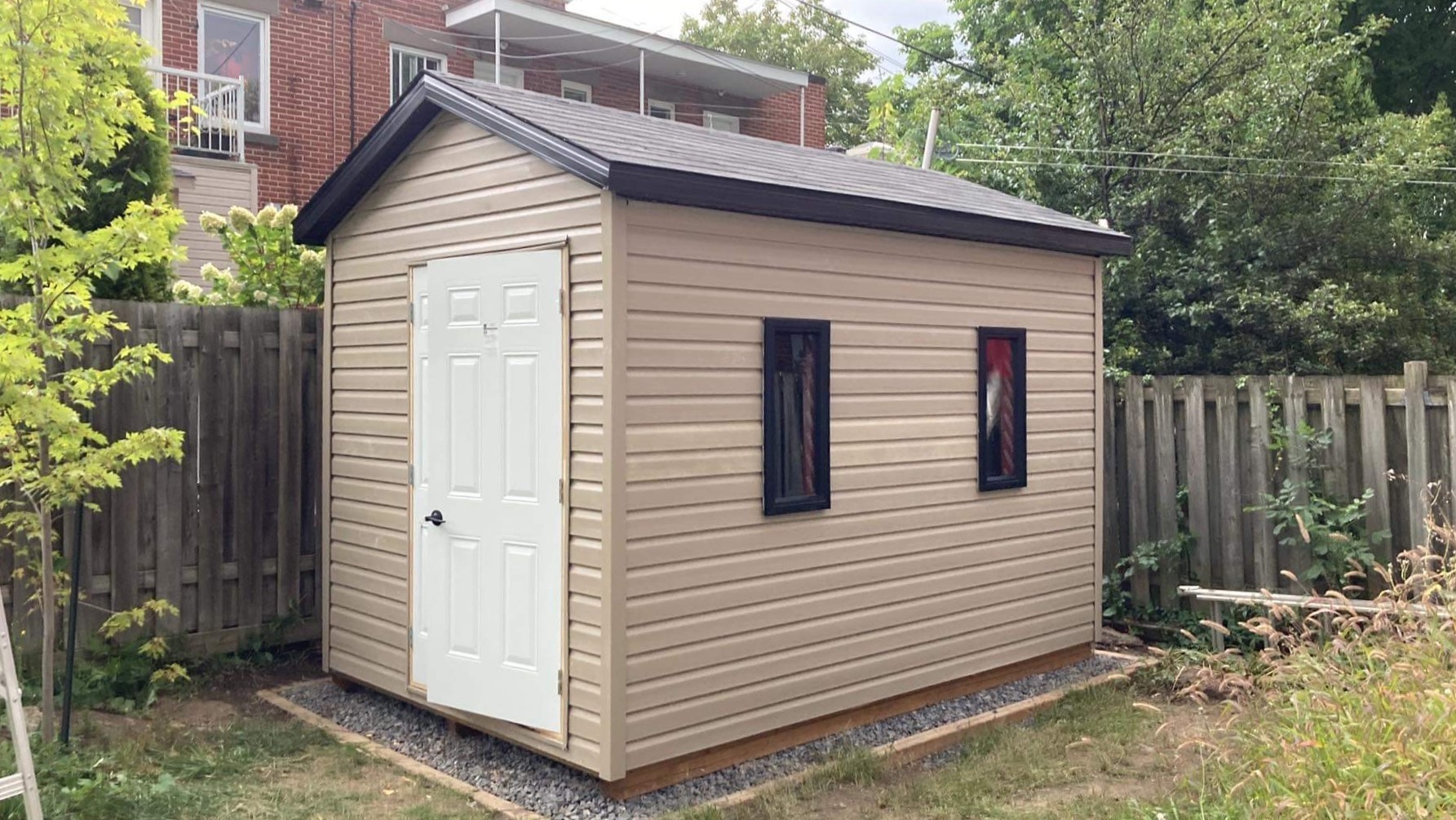 8×12 Backyard Shed Plan Built In Montreal Canada