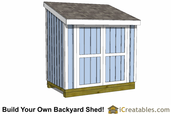 5×9 Lean To Shed Plan Design