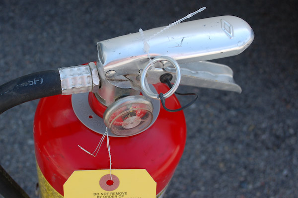 fire extinguisher safety pin