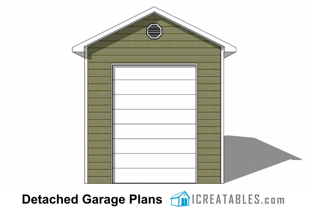 16x40 RV Garage with 2 car garage plans front elevation