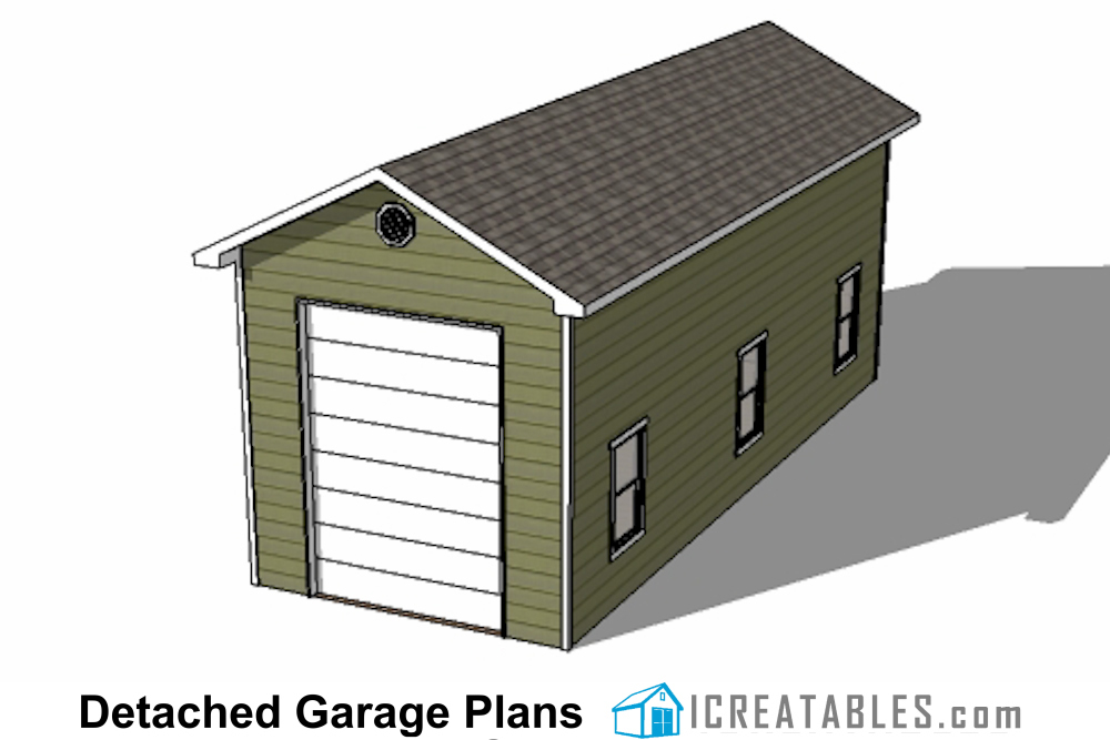 16x40 RV Garage with 2 car garage top view