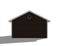 18x22 garage plans rear elevation