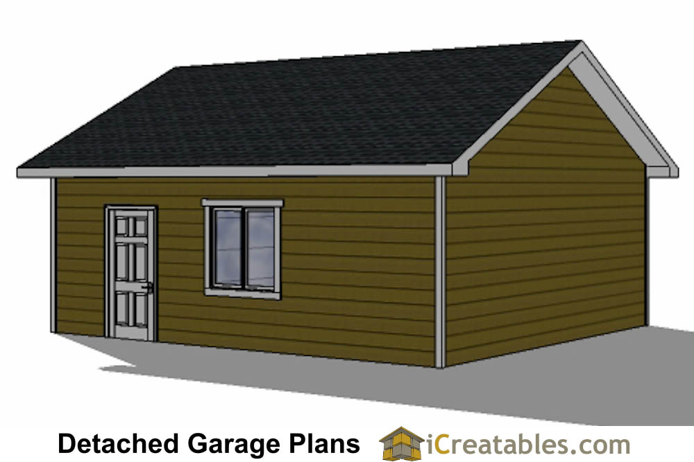 22x22 garage right elevation