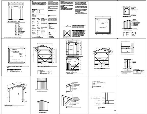 8x8 Run In Shed Plans