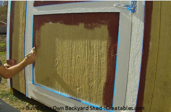 cut in paint around trim