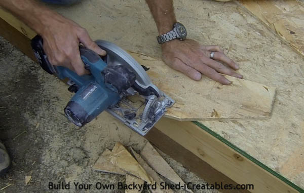 How to build shed roof rafters cutting the rafter gusset