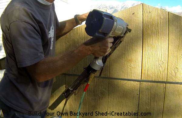 How to install siding on a shed install siding on gable ends of roof