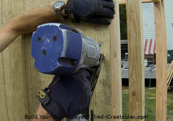 nailing on shed siding