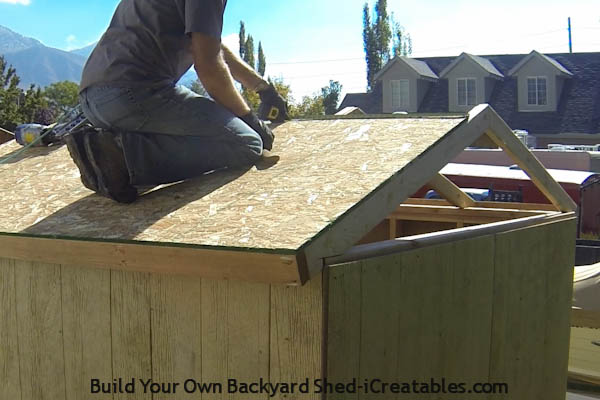 How to build a shed roof