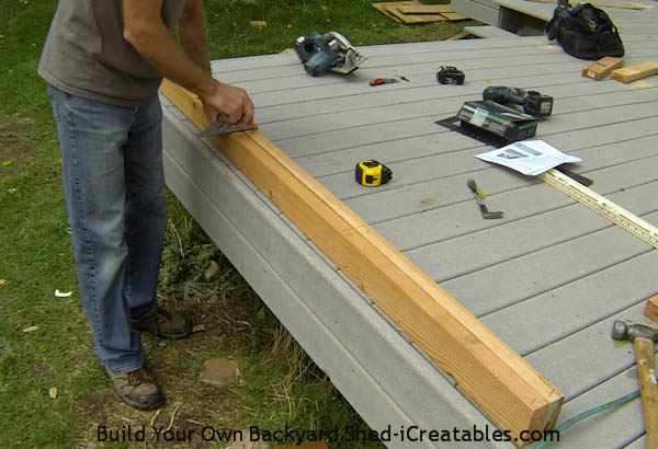 How to build a shed roof marking rafter layout on fascia