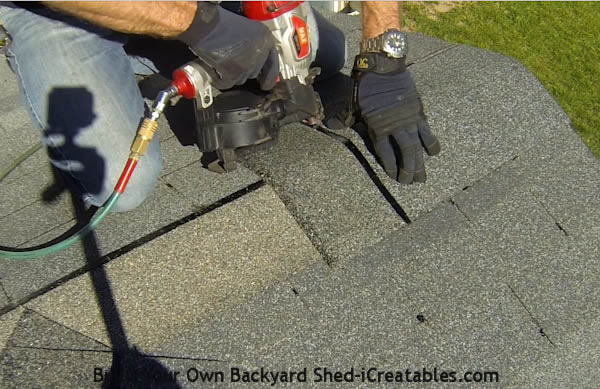 How to install asphalt shingles nailing on ridge cap