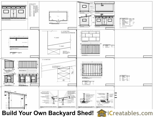 10x20 modern studio shed plans example