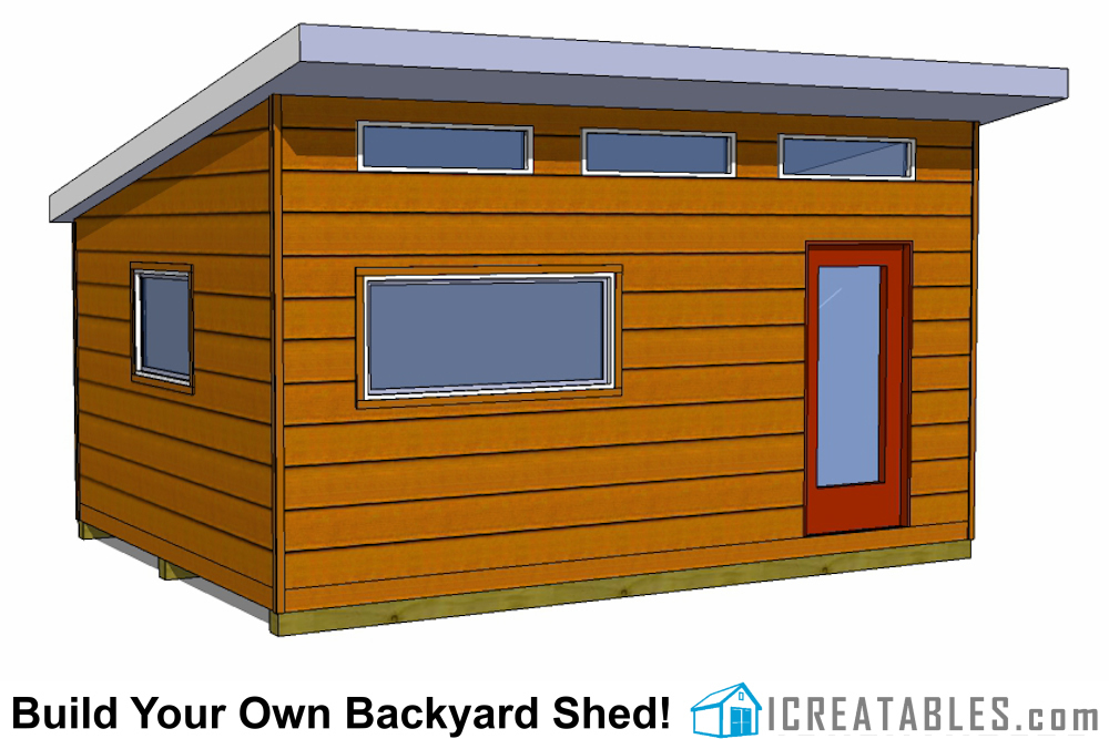 14x18 Modern Shed Design