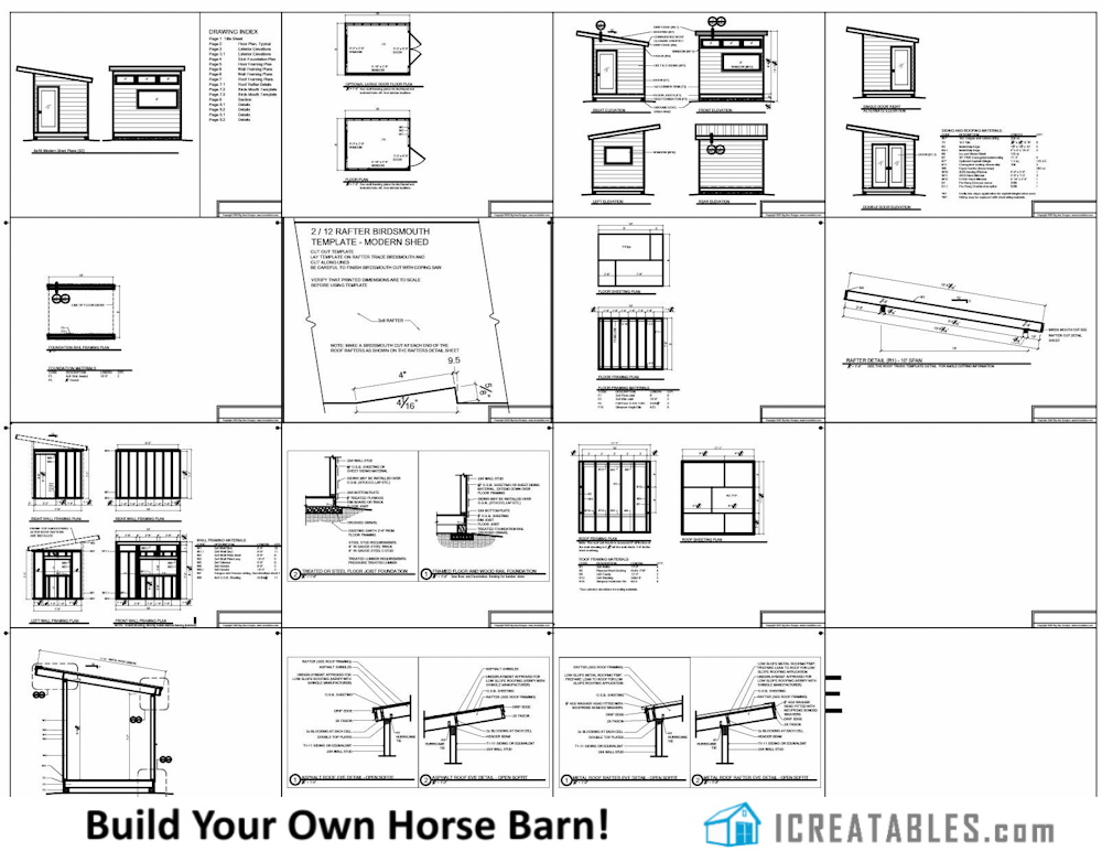 8x10 office shed plans, studio shed plans