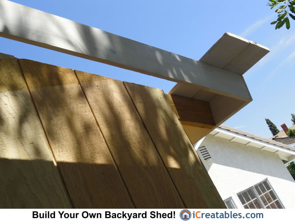 8x10 Backyard Shed Fascia