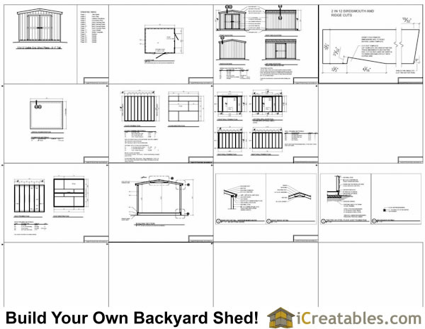 10x12 shed plans 