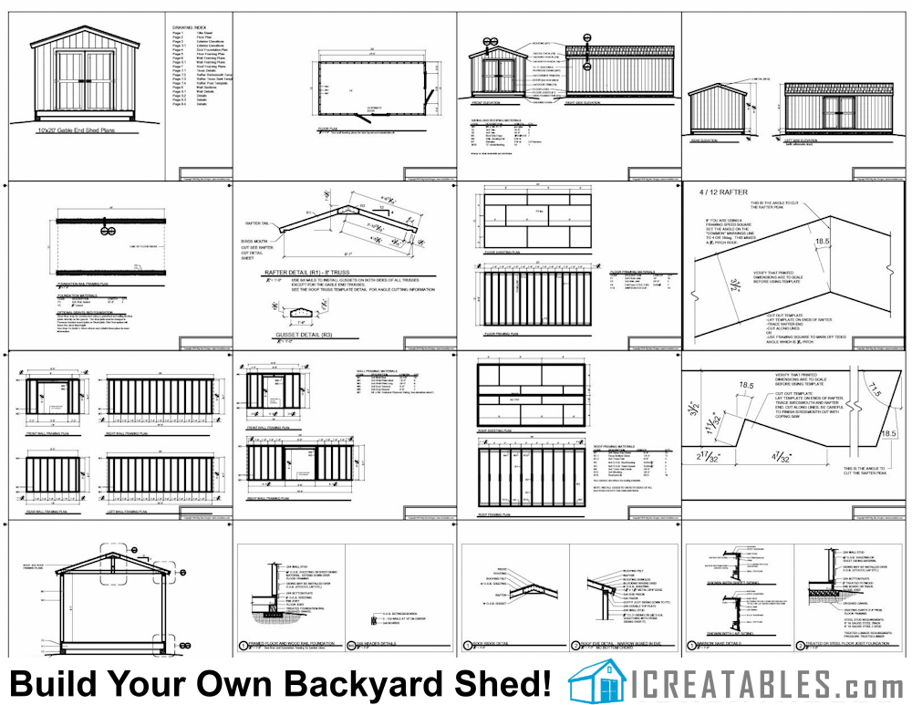 10x20 backyard shed plans 