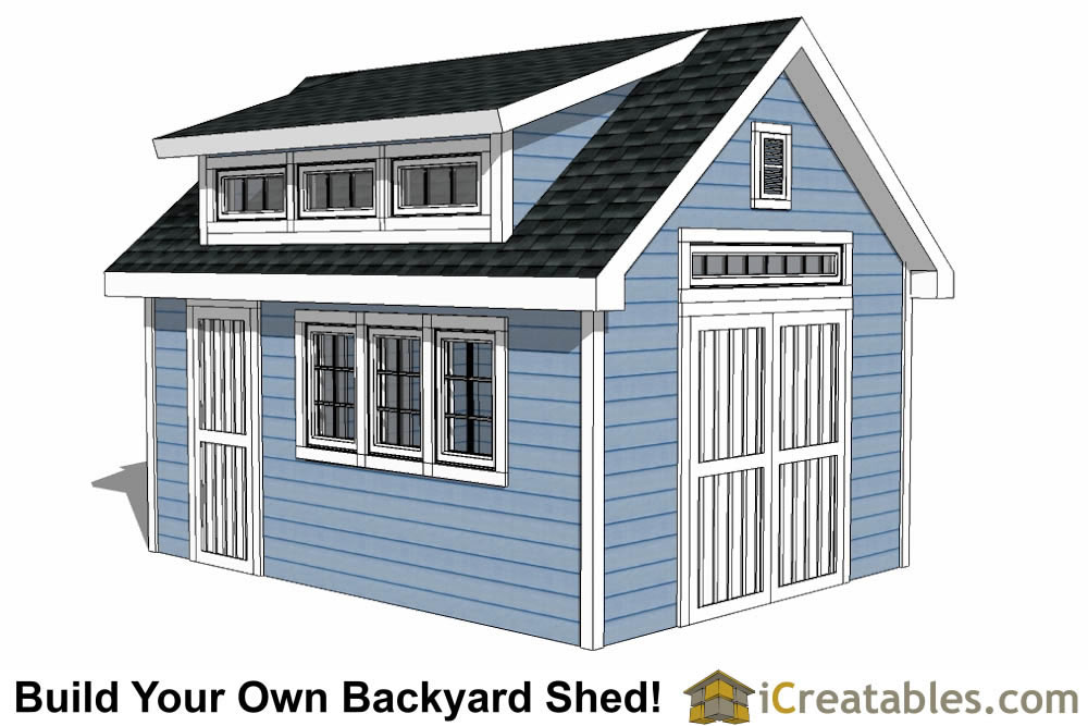 Dormer Shed Plans - Designs to Build Your Own Shed With A Dormer