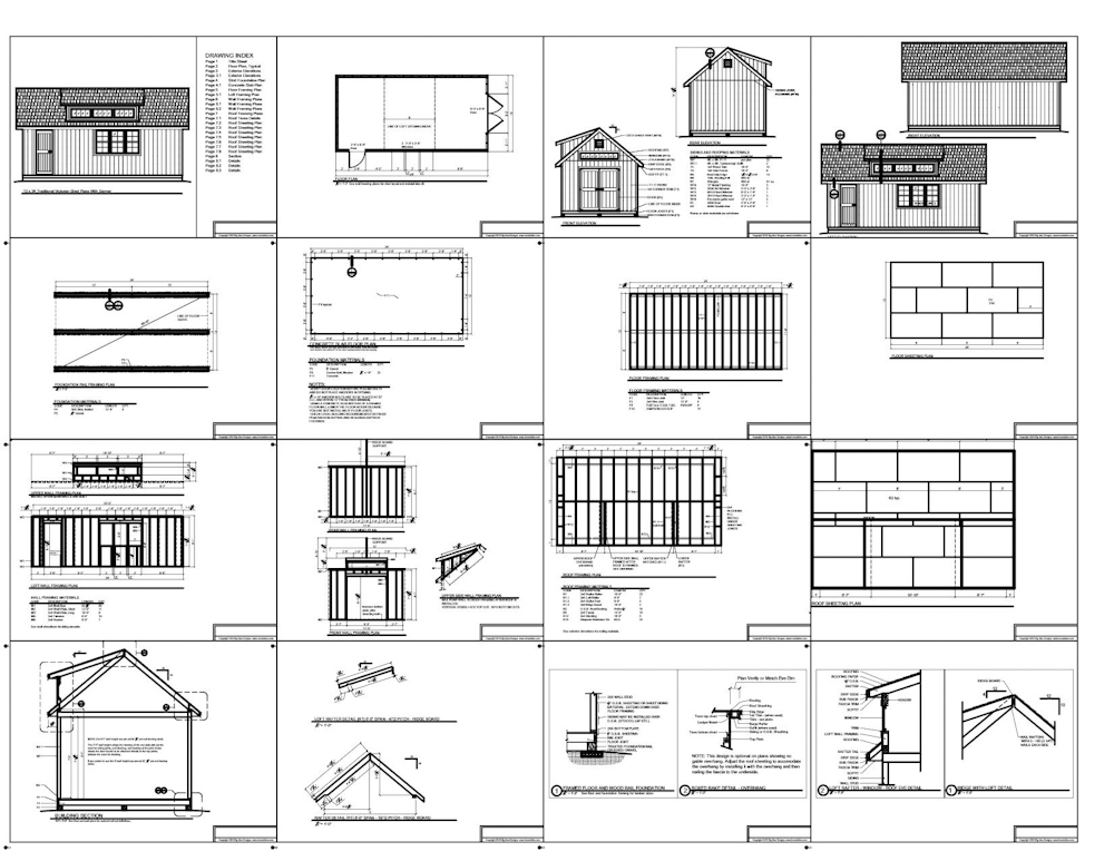 12x24 storage Shed with dormer Plans with dormer