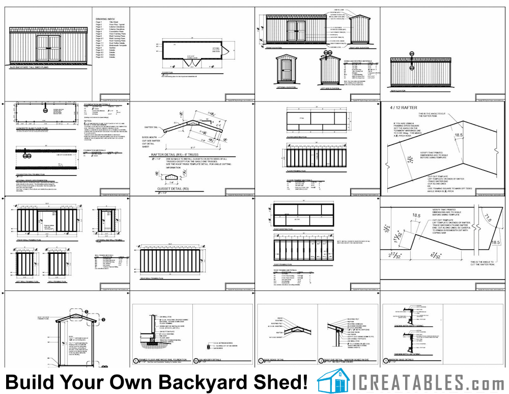 6x10 tall shed plans example