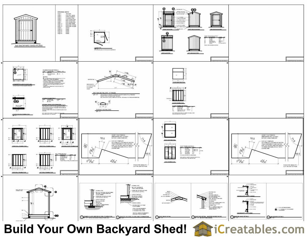 6x8 garden shed plans example