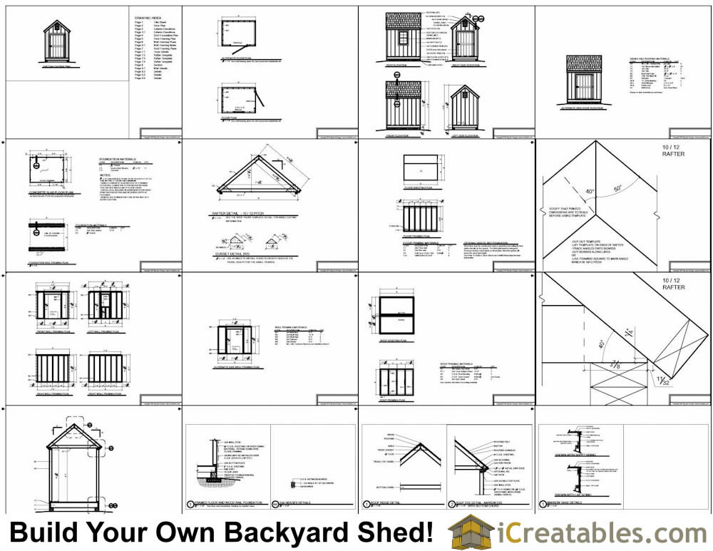 6x8 garden shed plans example