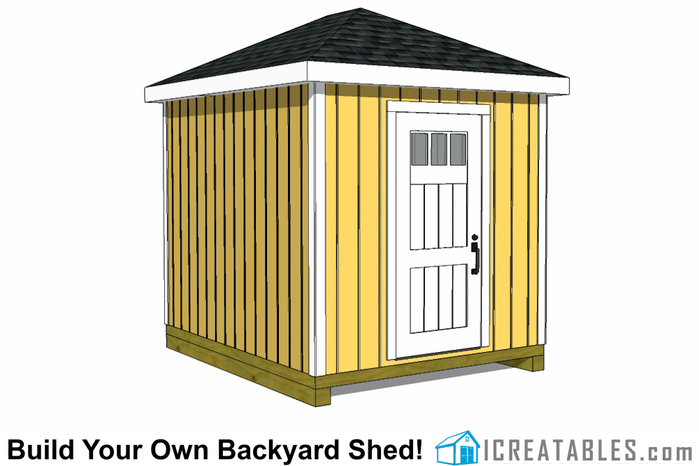 8x10 hip roof shed plans