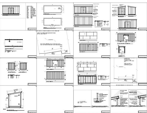 8x20 lean to shed plans