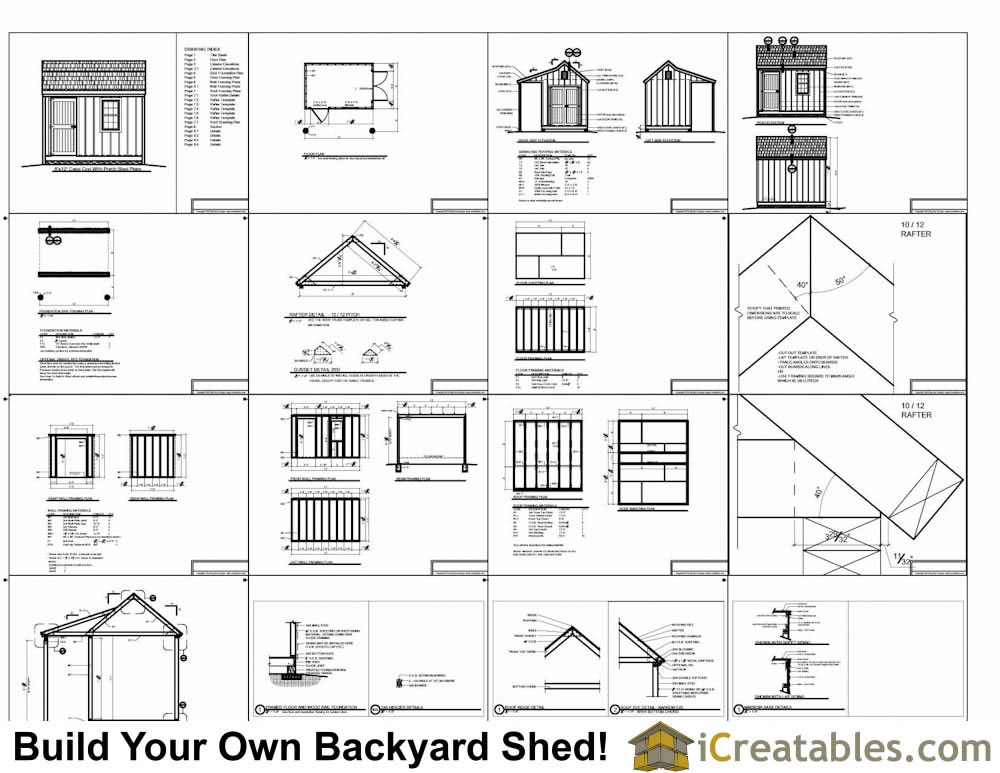 8x12 cape cod shed plans with porch